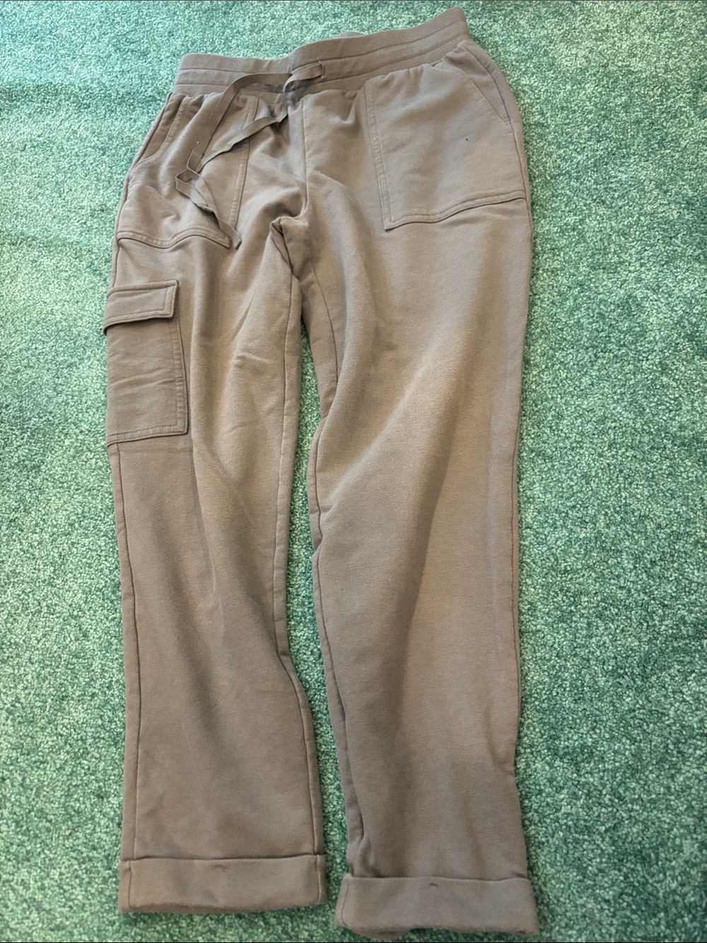 Croft & Barrow PXS Gray Cuffed Joggers Soft Pants Petite XS Great Condition